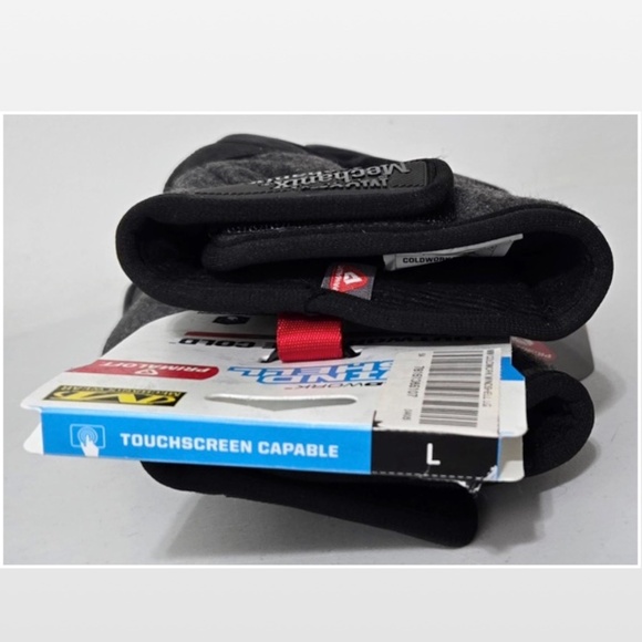 New Primaloft Mechanix Wear Gloves Mens Large Cold Work Gray Black NWT - Picture 12 of 16